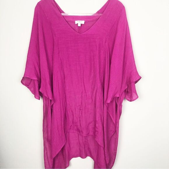 UMGEE | Magenta Oversized Tunic Poncho Swim Coverup Women’s Size M/L - Picture 1 of 8